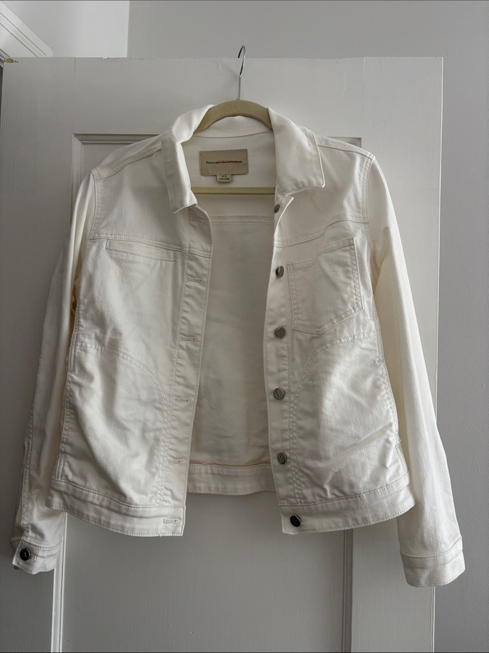 Pilcro White Denim Jacket